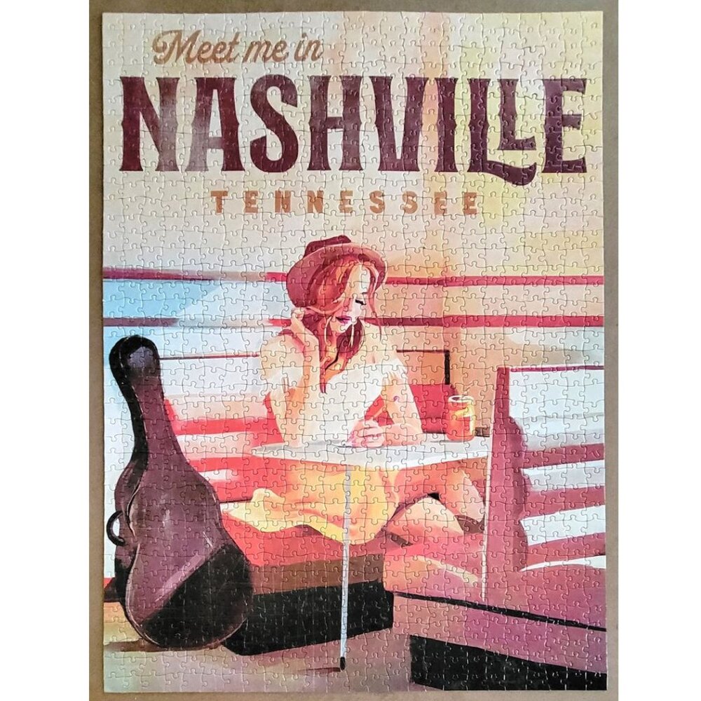 Pink Sky NASHVILLE Jigsaw Puzzle 1000 pieces - Picture 2 of 9